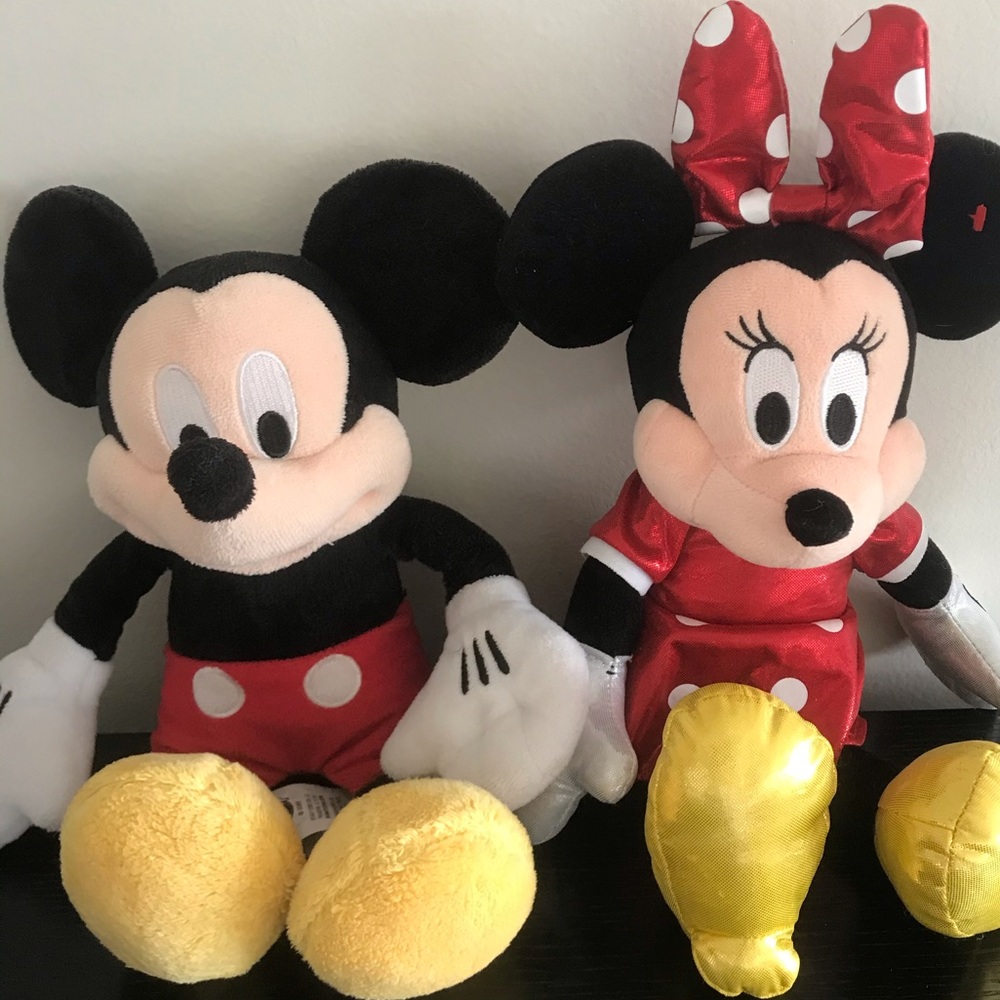 DISNEY’S: Mickey & Minnie Plush Toys - LIKE NEW